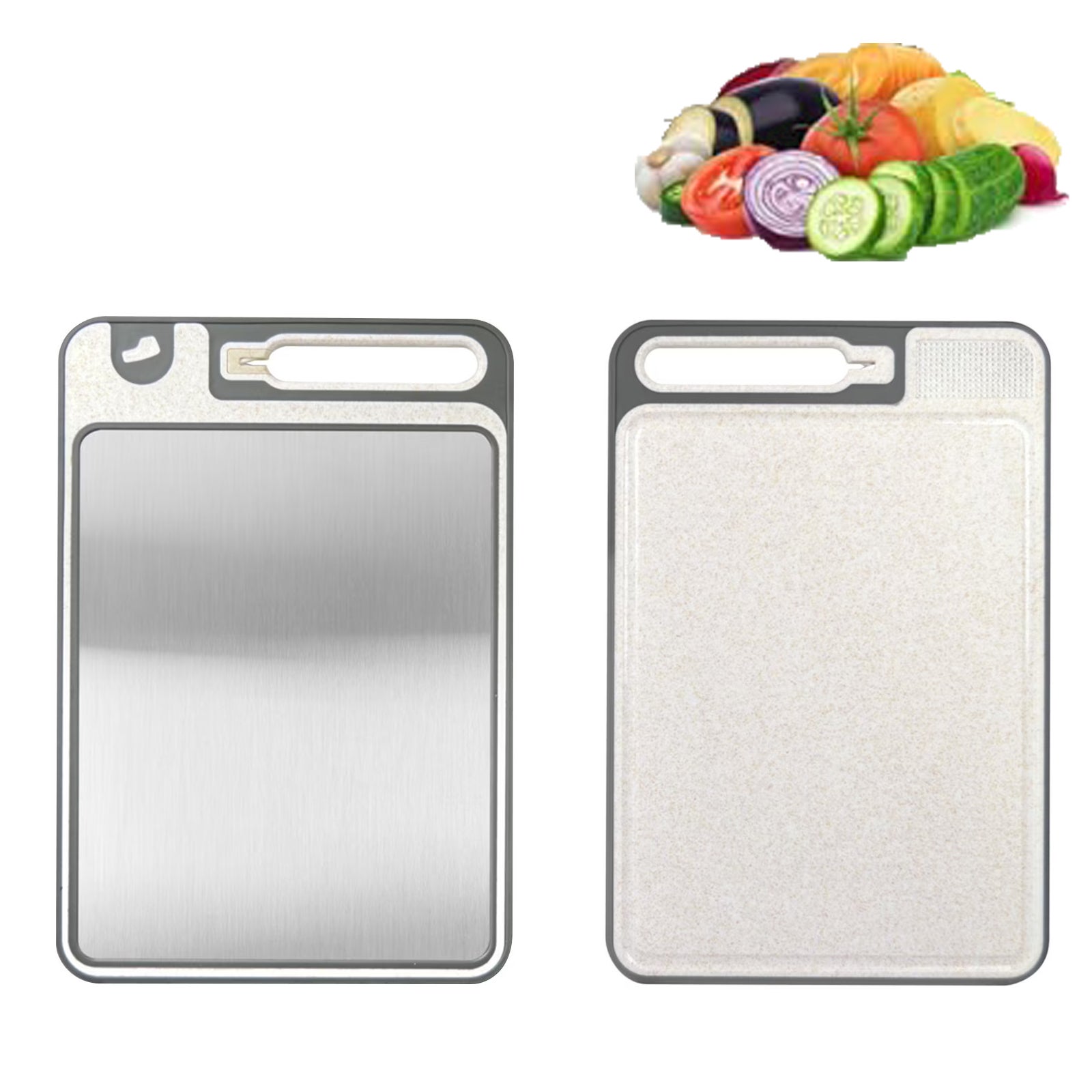 Planche à Découper En Acier Inoxydable Kunaxku - Robuste, Hygiénique, Facile à Nettoyer, Pour Cuisine Professionnelle Ou Maison - 11
