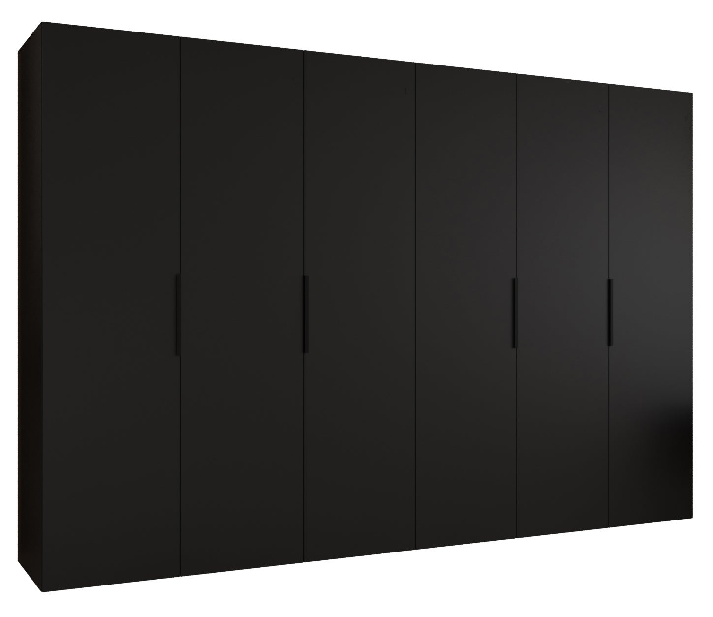 Szafa uchylna otwierana Marbella 1 300 x 52 x 202 cm czarny + u. czarny Abiks Meble