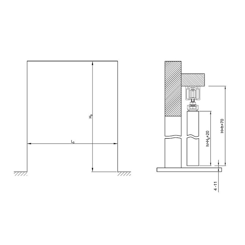 Kit de synchronisation pour 2 portes coulissantes pour SLID'UP 160 - 170 - 5