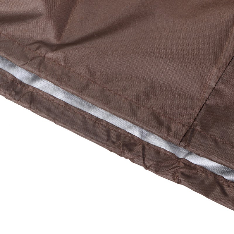 Housse de protection imperméable et résistante aux UV pour coffre de jardin, 123 x 62 x 55 cm (couleur café), Couvercle de boîte de rangement - 7