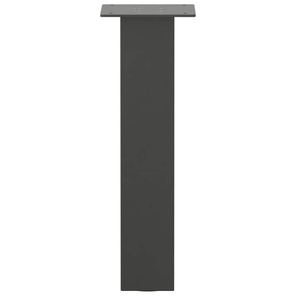 Pernas para mesa de centro 4 peças aço antracite 42 cm - COMFORTXL - 6