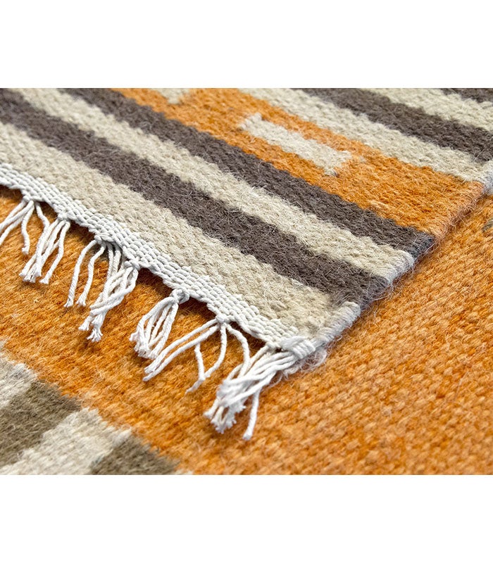 Hamid - KILIM AZTECA 110x60 - Tapis de salon Kilim, tissé à la main, 100 % laine, salon Kilim, chambre, salle à manger - 7