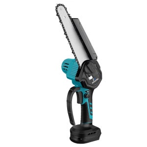 OUTIGO Tronçonneuse à Batterie 6 Pouces 800W - Mini Tronçonneuse Sans Fil 6000mAh Avec 2 Batteries, 3 Chaînes Et Accessoires