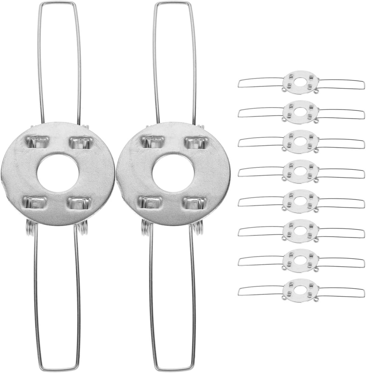 10 sztuk sprężynowych klipsów do wsporników abażurów DIY sprężynowych klipsów do abażurów z ocynkowanego żelaza