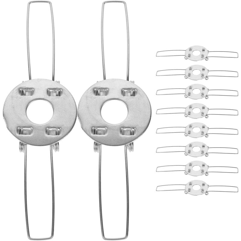 10 sztuk sprężynowych klipsów do wsporników abażurów DIY sprężynowych klipsów do abażurów z ocynkowanego żelaza