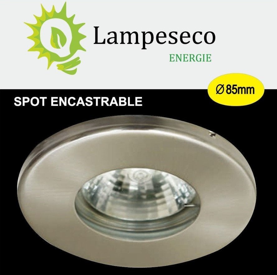 6 Spots LED Encastrables Alu Brossé Etanche IP44 Pour Salle de Bain Blanc Chaud - 5