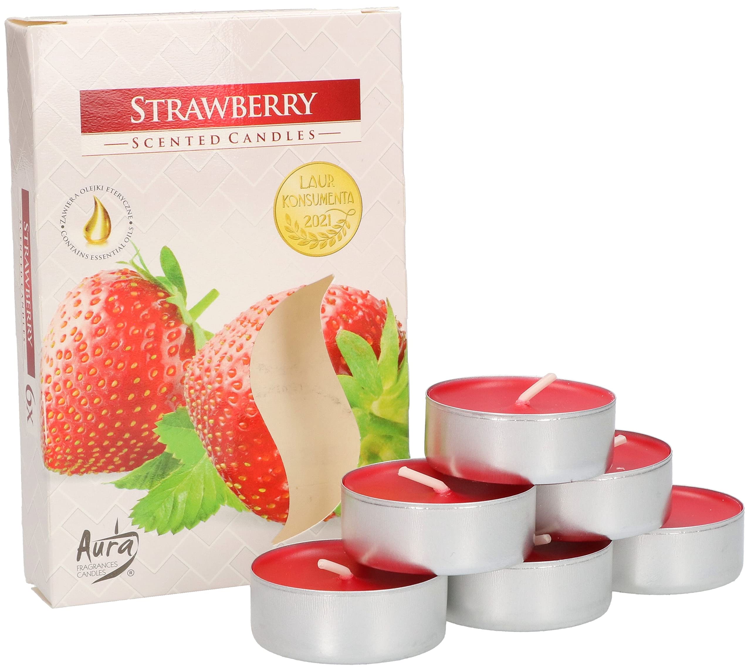 6x tealight podgrzewacze świeczki zapachowe wkład - KOTARBAU