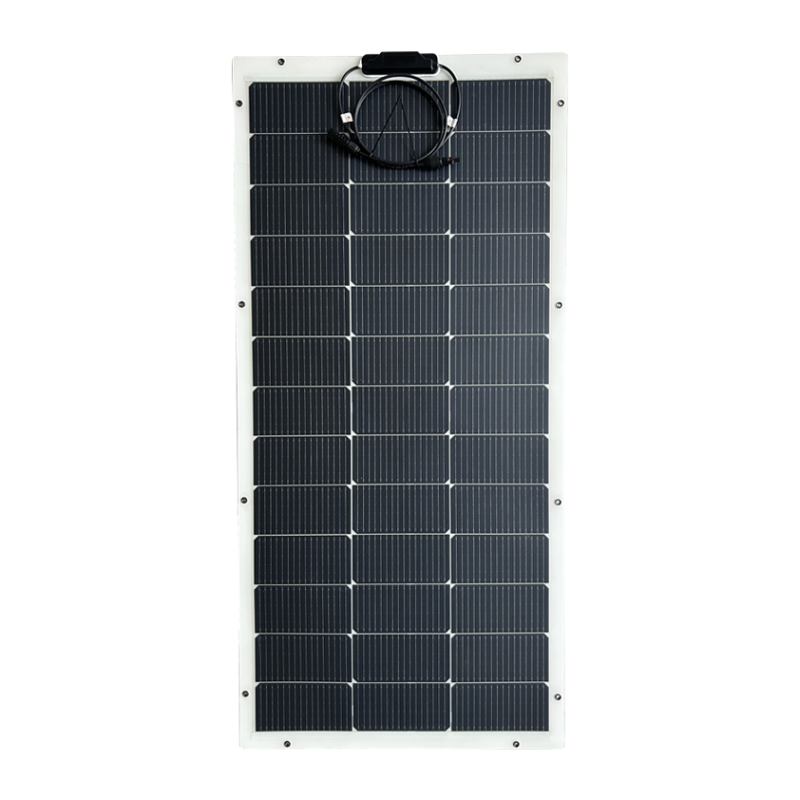 Pack de 5 panneaux solaires semi-flexibles 150W 12V (1294x610x2mm) pour camping-cars, piscines, abris, alimentation capteurs et caméras - 2