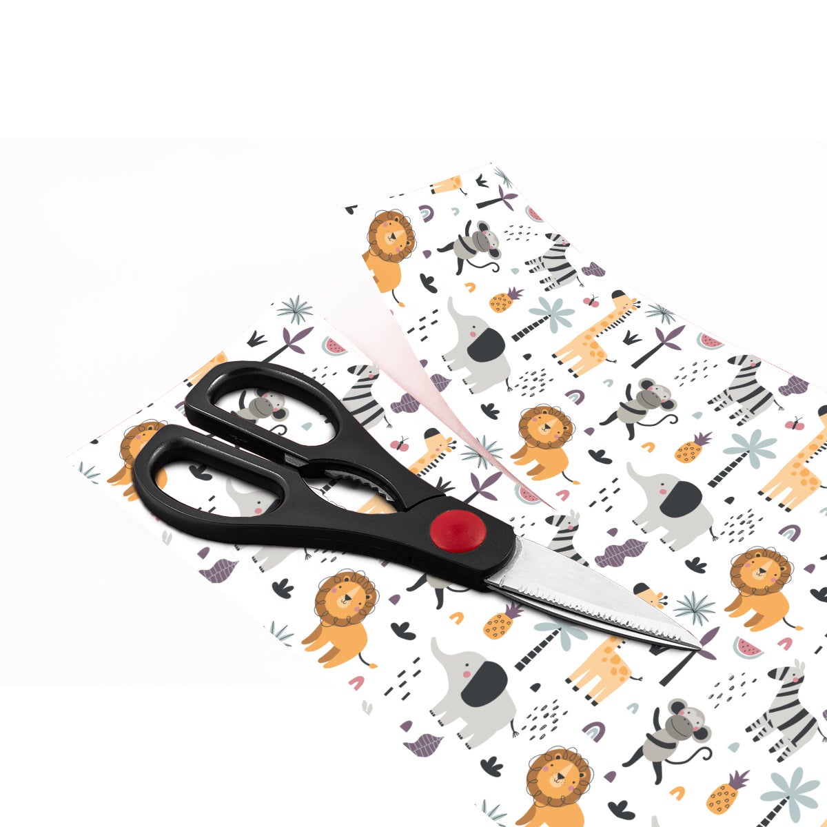 Pegatina muebles para niños animales de la isla tropical - adhesivo de pared - revestimiento sticker mural decorativo - 40x60cm - 4