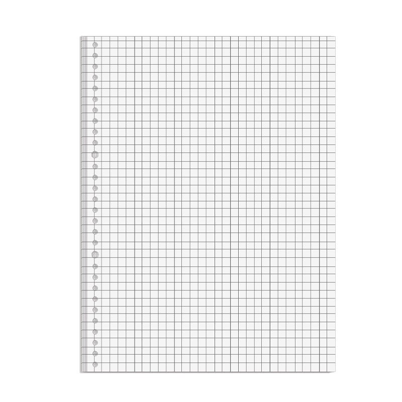 Lot 3x120 Feuilles Recharge Papier M5 5 Trous - Format 6,64x10,2 Cm, Vierge/quadrillé/ligné, Pour Mini Classeurs - 2