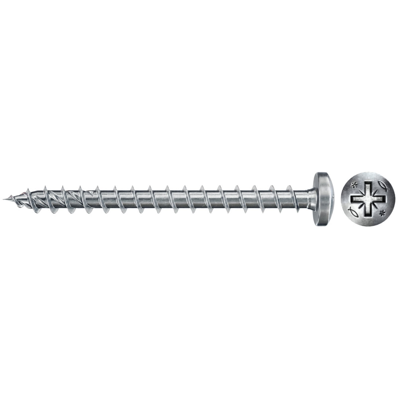Fischer 670447 Power-Fast-II-5, Tutta la Filettatura Pozi, 5,0 x 50