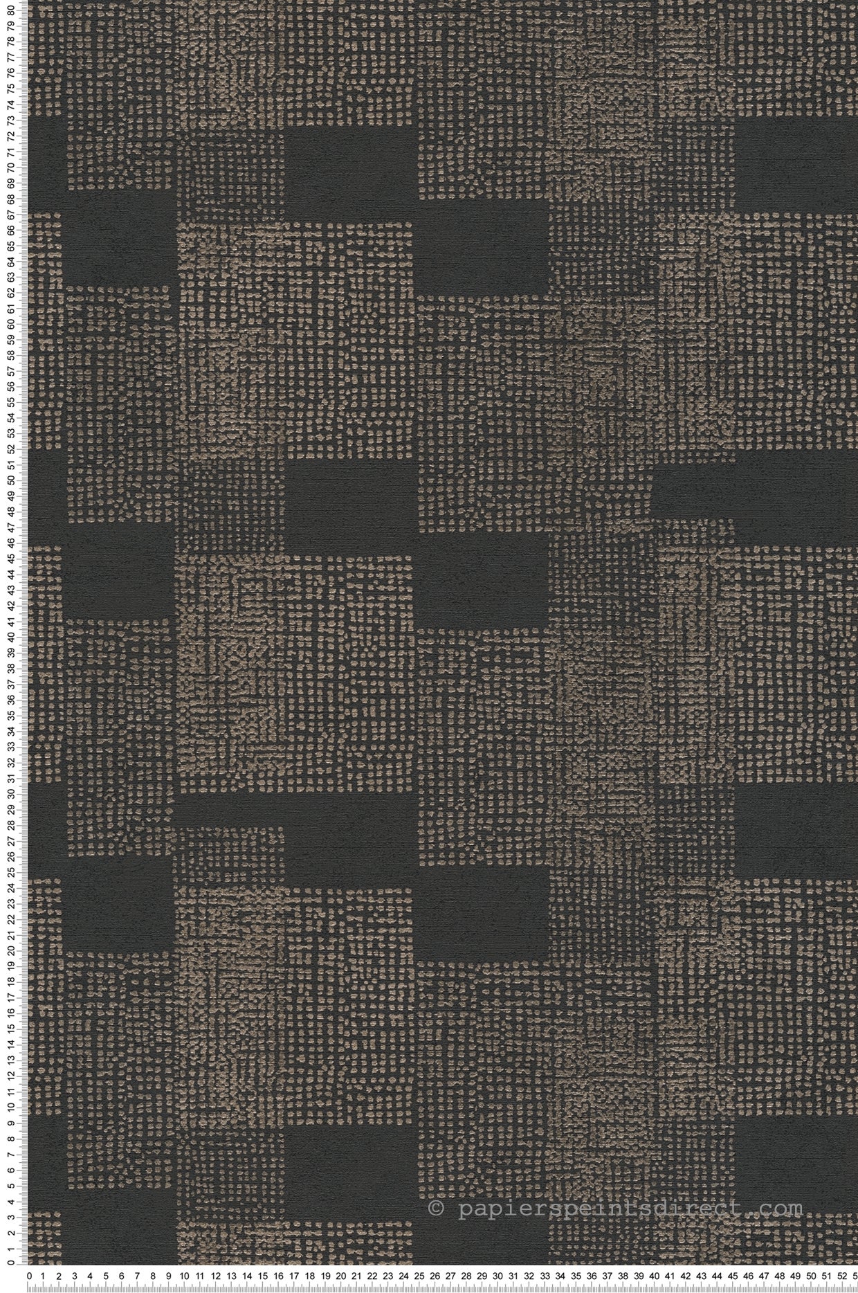 Tapeta figury geometryczne złotymIczarnym - 53 cm x 10.05 m - LIVINGWALLS
