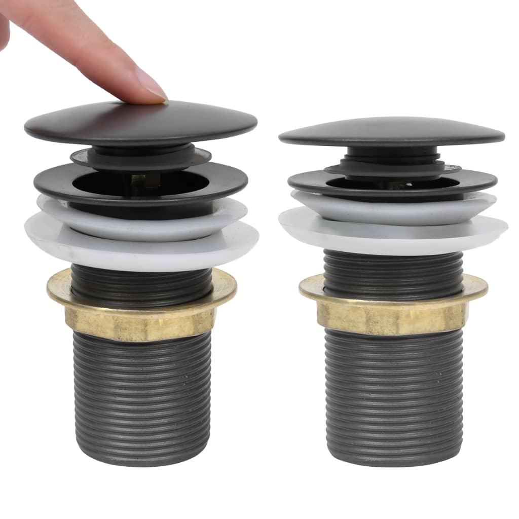 Piletta a pulsante senza troppopieno 6,4 x 6,4 x 9,1 cm grigio 02_0003490 - 2