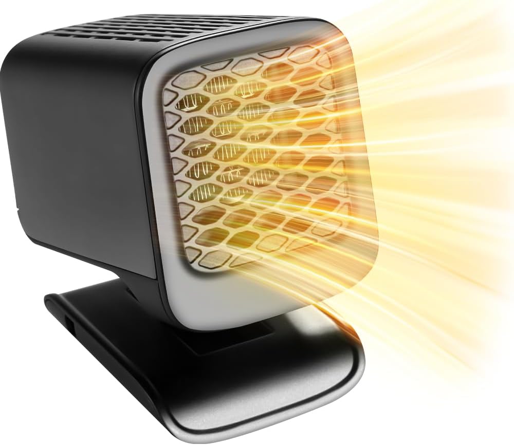 Nagrzewnica Samochodowa 12V 120W z Obrotem 360° – Przenośna, 2 Tryby, Uniwersalna Zapalniczka Samochodowa do Wszystkich Pojazdów