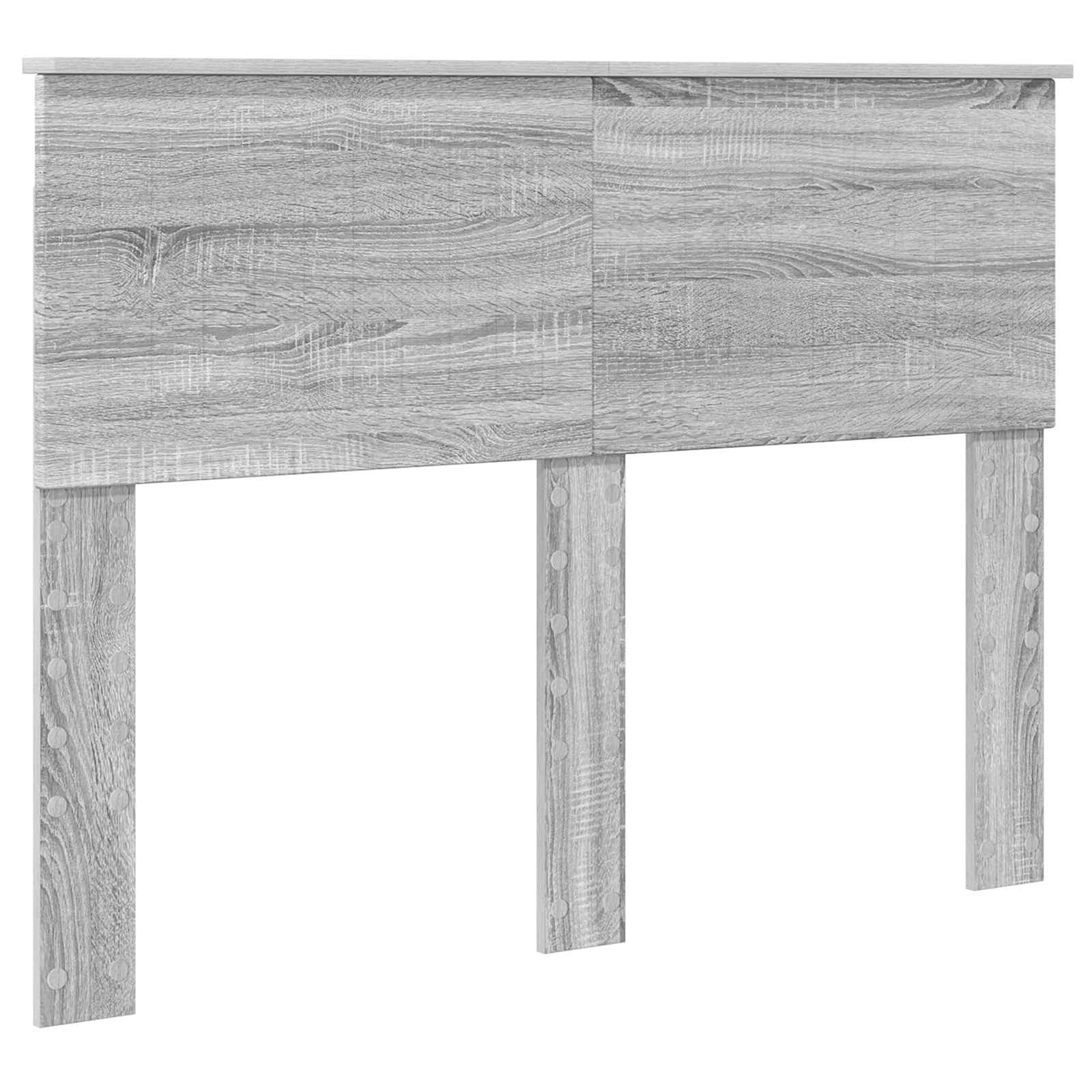 Cadre de lit en panneau de bois gris pour la chambre, 120 × 200 cm - 7