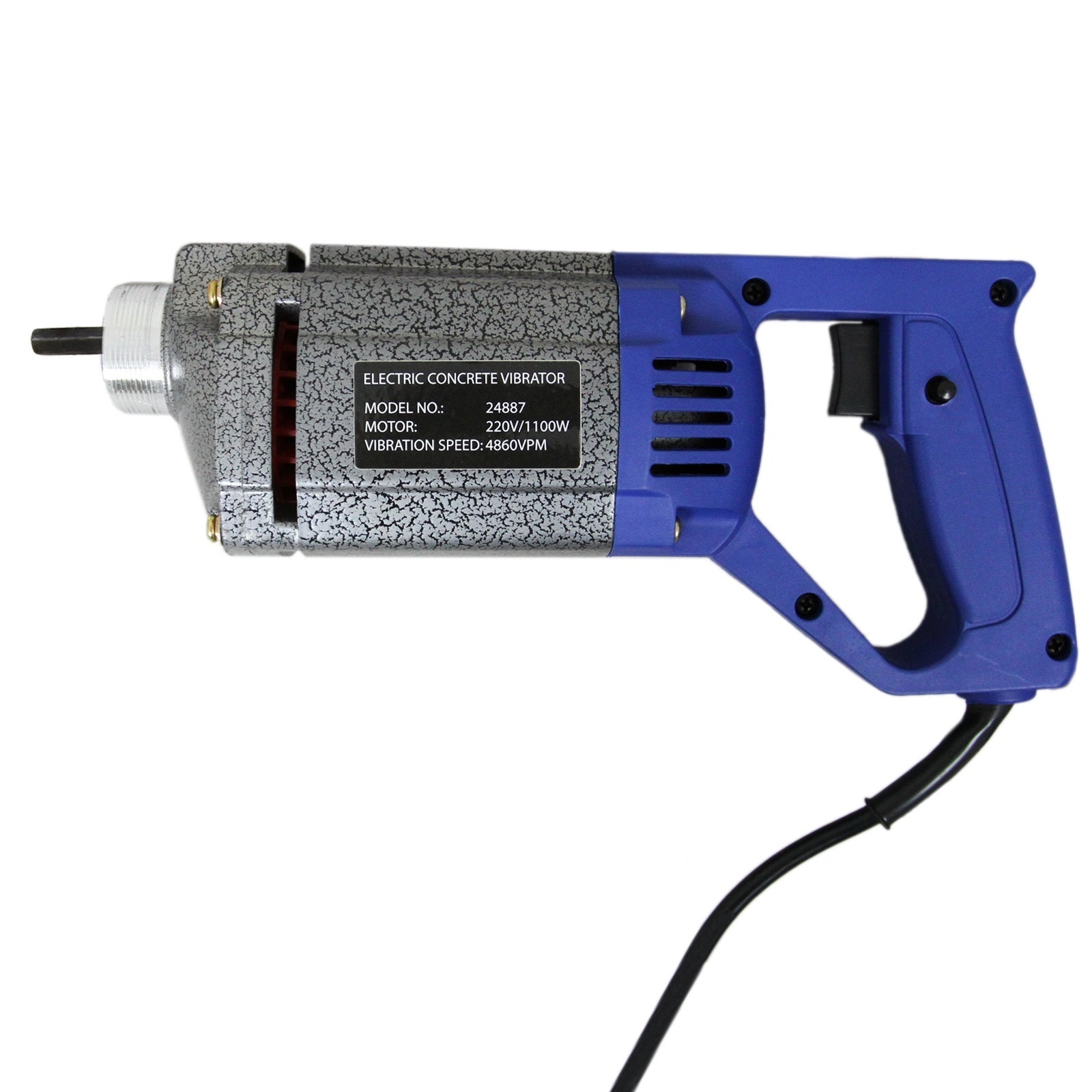 T-Mech - Vibreur à Béton Manuel Electrique de 1100W, Aiguille Vibrante 35mm Tuyau 2m, Vibrateur de Béton Haute - 8