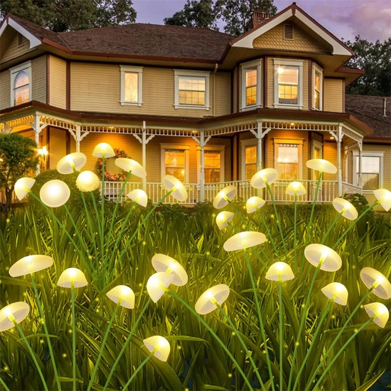 30 Luci Solari Da Giardino A Forma Di Fungo – 6,5m Con 8 Modalità E IP65 | Decorazione Magica Per Esterni, Prato E Feste - 5