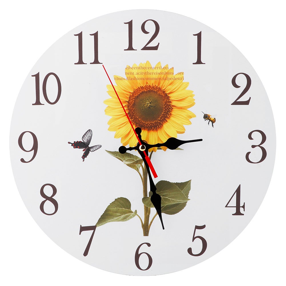 MISUVRSE Mini horloge ronde à mouvement à quartz 65 mm de diamètre Tête d'horloge Chiffres arabes DIY Artisanat pour la maison Mini horloge