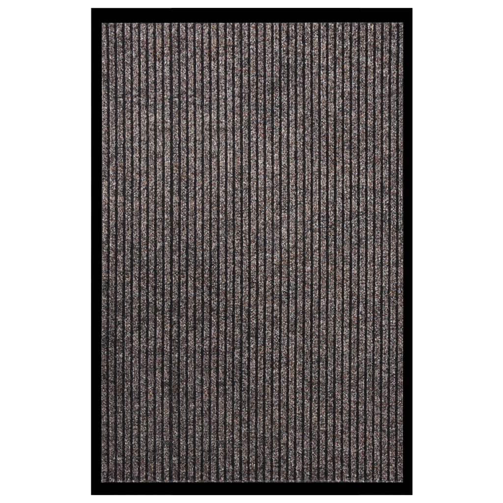 Wycieraczka, prążkowana, beżowa, 80 x 120 cm vidaXL