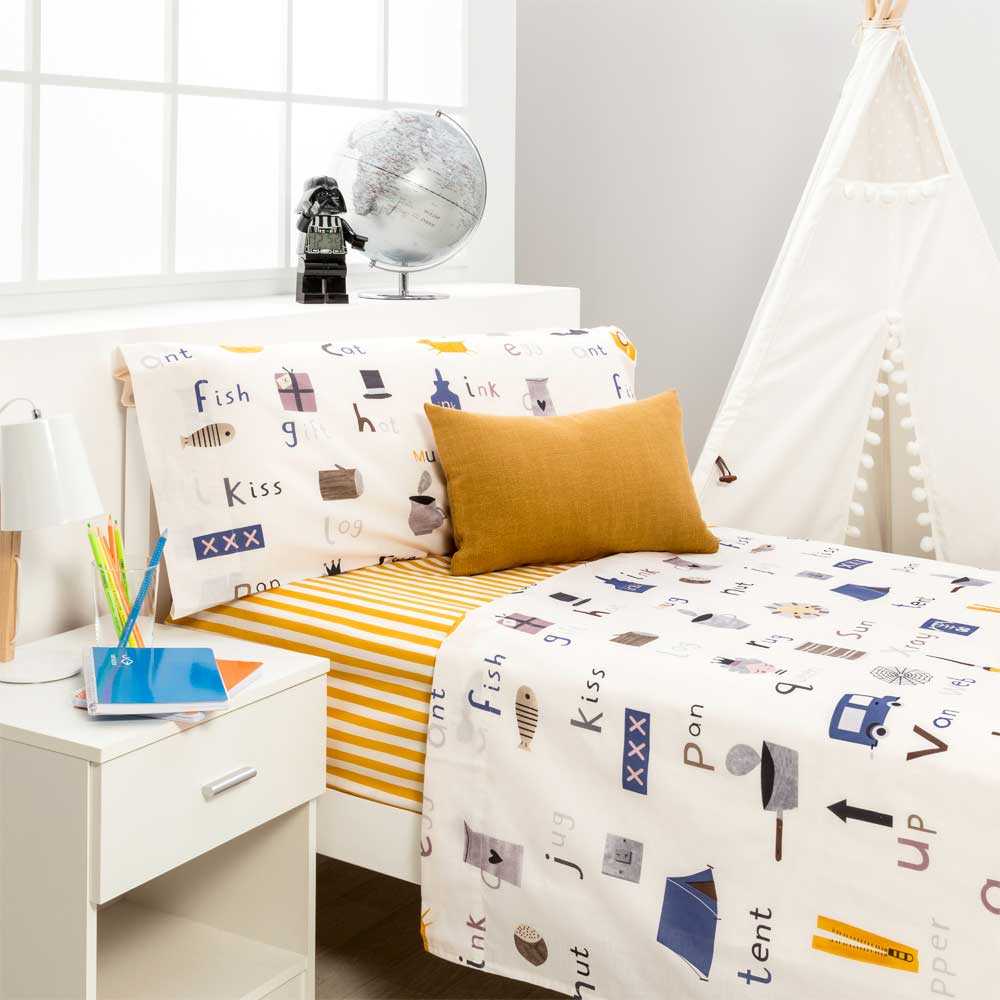 Cotton artean - juego de sabanas infantil/juvenil tent cama de 90 .