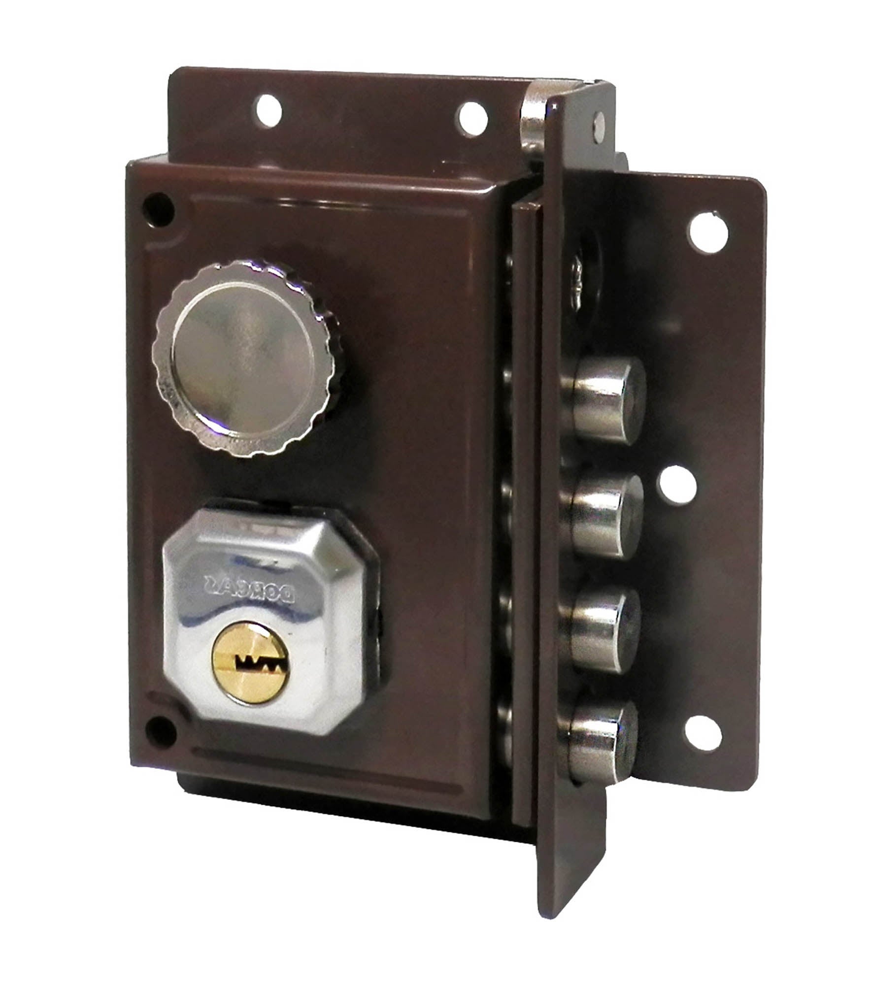 Abus 22418 ASS SF BB – Serratura Da Applicare Con Maniglia E Chiave A Mappa, Per Cancelli E Porte, Distanza 55 Mm