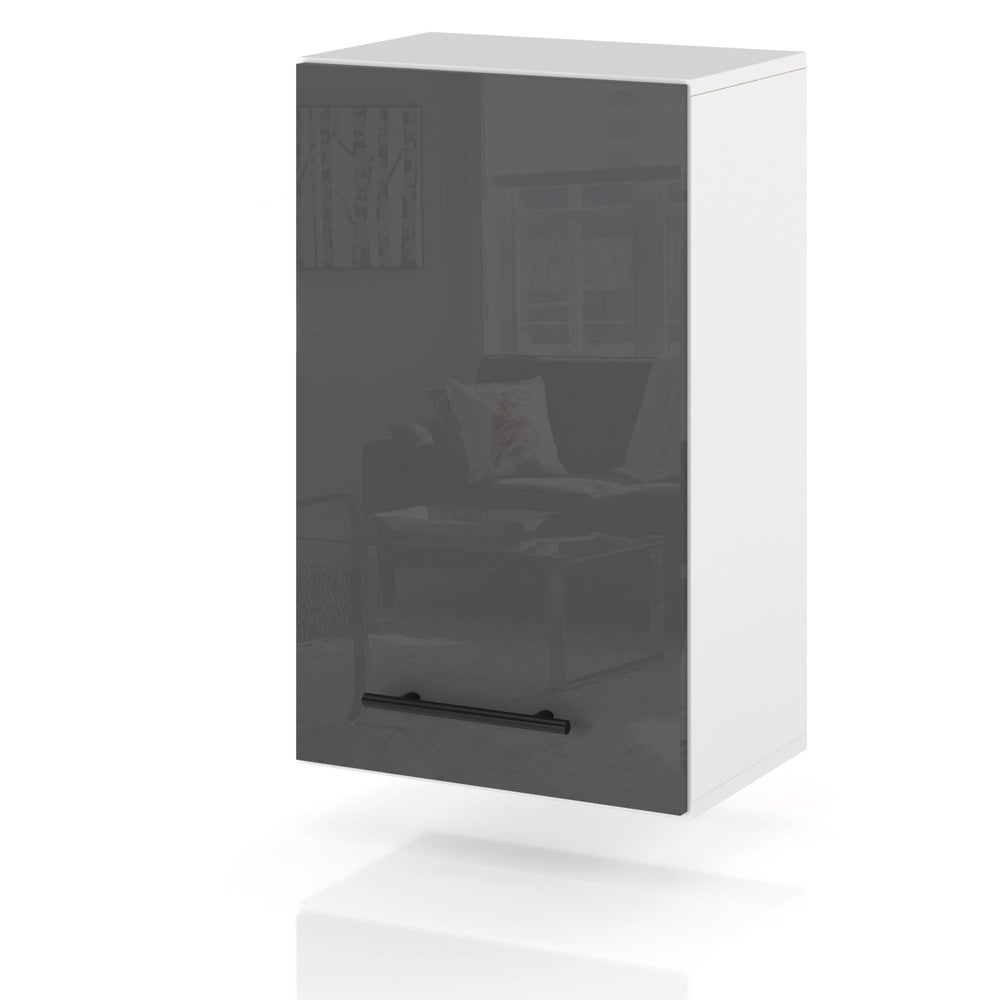 Szafka kuchenna wisząca modułowa nowoczesna 40cm spremium szary połysk