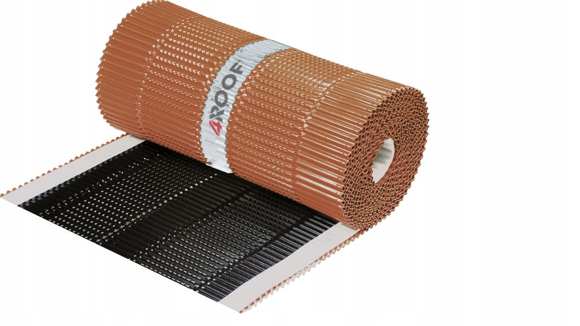 4ROOF Taśma kalenicowa IZOVENT AL 300 mm x 5 m pełne aluminium cegła
