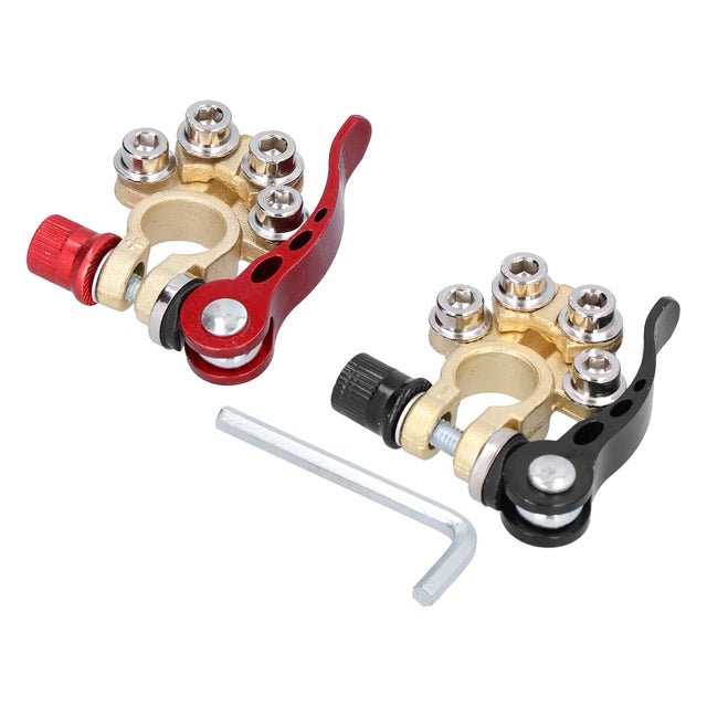 Morsetti Per Batteria Carpoint Isolati - Set Da 2 Pezzi Per Auto E Barche