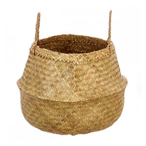 Cesto di Frutta Rotonde in Rattan, Ciotole in Cesta di Vimini Naturali