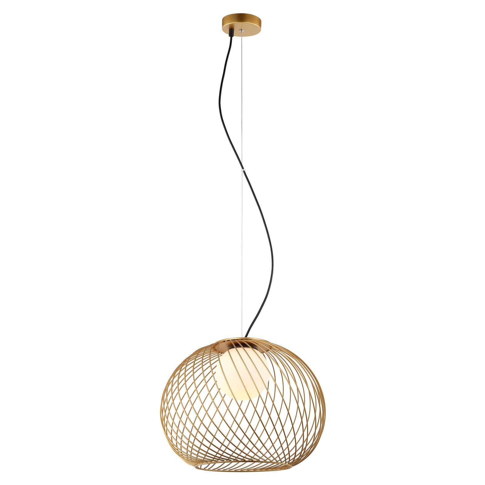 Lampa sufitowa wisząca Clarisa złoto-biała 1xE27x40W nowoczesna wym: 107 x 43 x 43 cm metal Italux