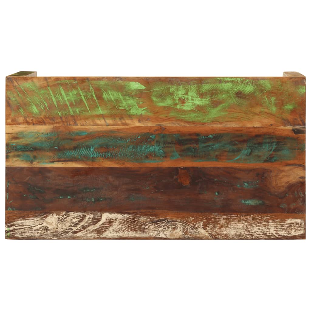 Table basse 100x55x40 bois de récupération massif - 4