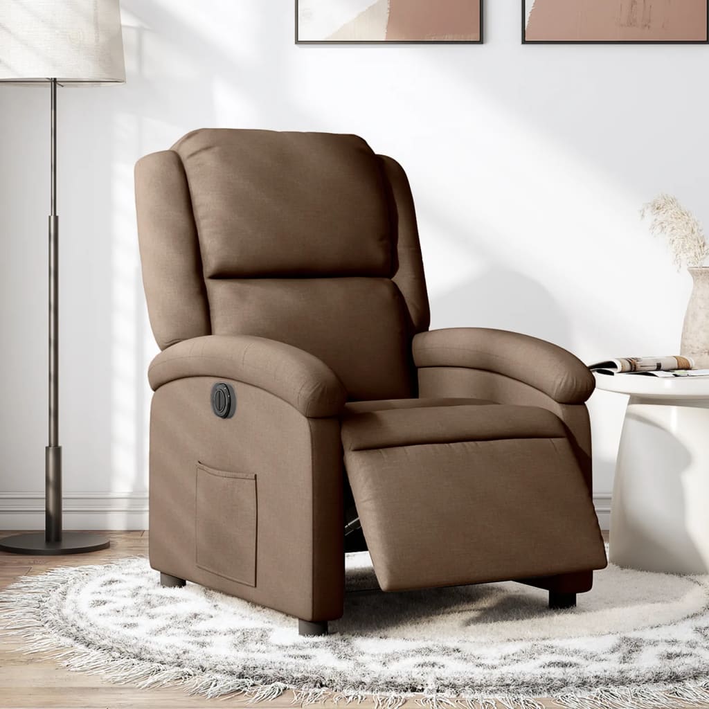 VidaXL Fauteuil Inclinable, Chaise De Relaxation Avec Porte-gobelets, Siège Avec Dossier Et Accoudoirs Salle De Séjour, 372429 - Maison