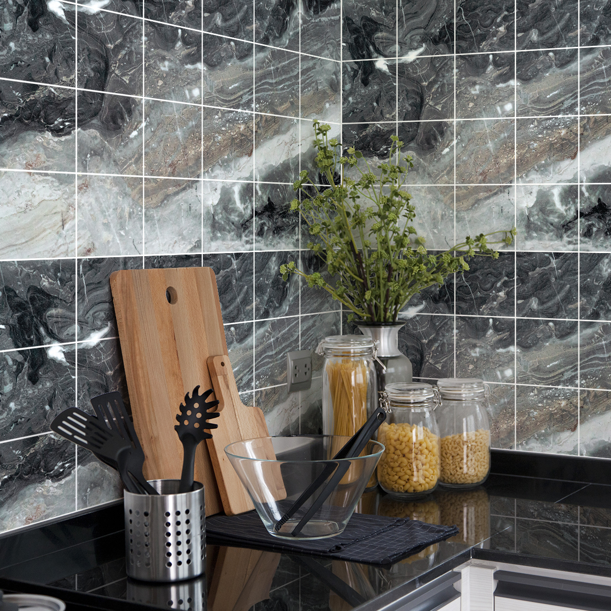 24 vinilos mármol de loures - adhesivo de pared - revestimiento sticker mural decorativo - 24stickers10x10cm