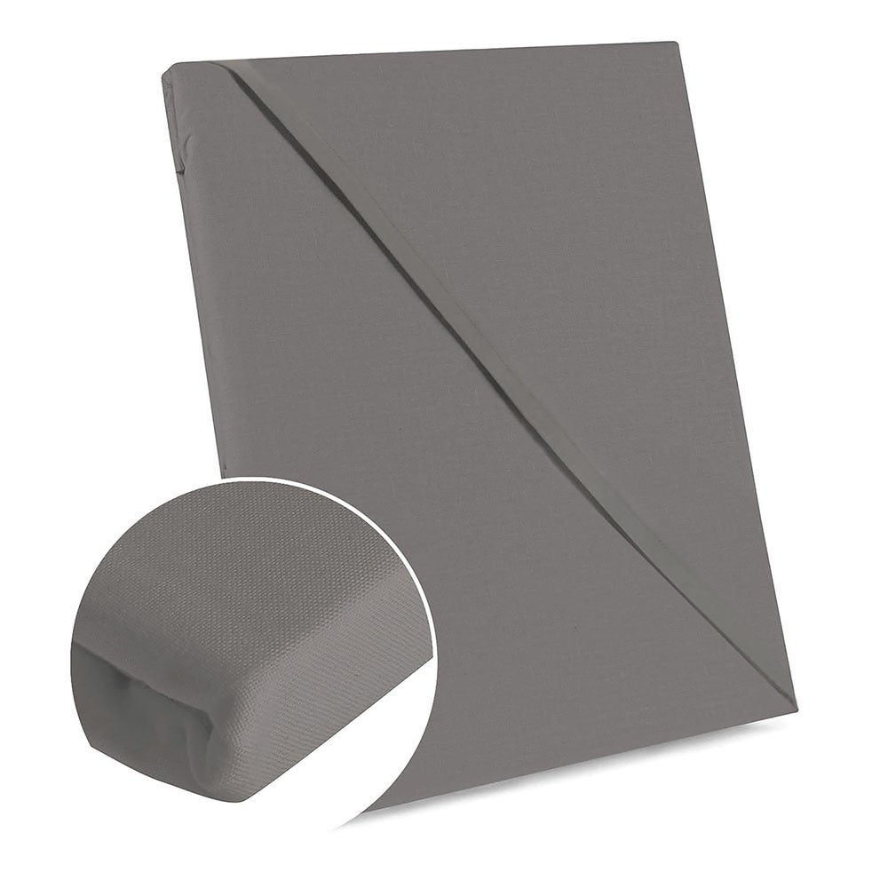 Prześcieradło bawełniane bez gumki 160x200 + dodatkowe 5cm po bokach szare - Darymex