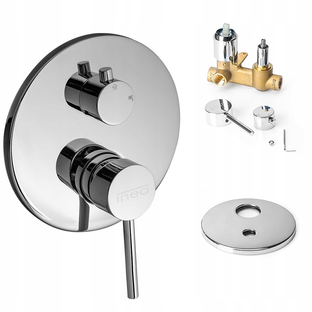 BATERIA DWUFUNKCYJNA PODTYNKOWA MIESZACZ PRYSZNICOWY LUB WANNOWY [ INEA ]