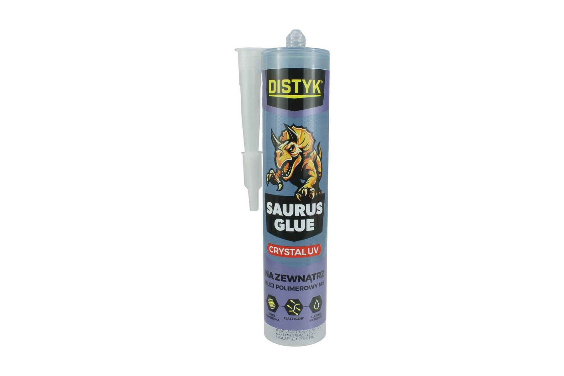 Klej uszczelniacz transparentny SAURUS GLUE CRYSTAL 280ml DISTYK