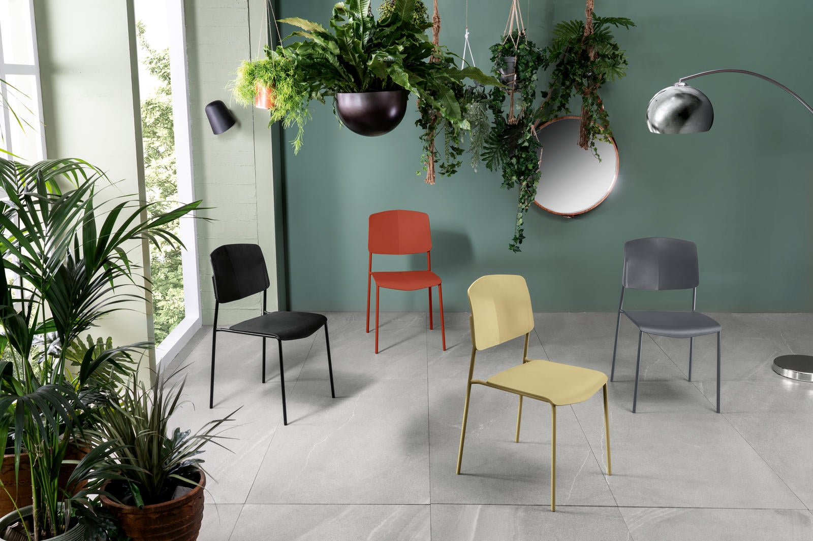 Chaise en polypropylène Mars 4 pcs - 5