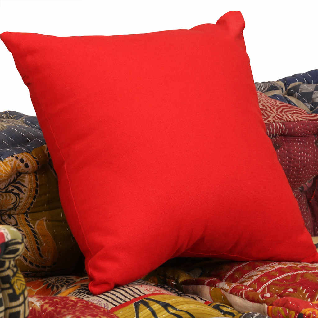 Pouf modulaire à 2 places Patchwork Tissu - 8