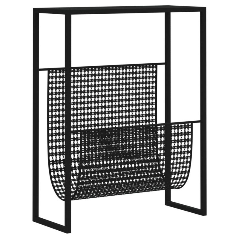 Porte revue Noir 35x15x45 cm Acier - 2