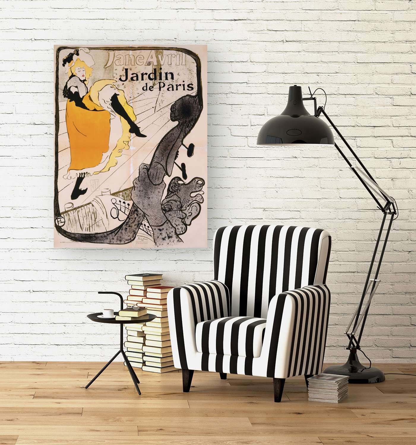 Peinture, impression sur toile - Henri Toulouse-Lautrec, Affiche Jane Avril - 60x40 cm - 3