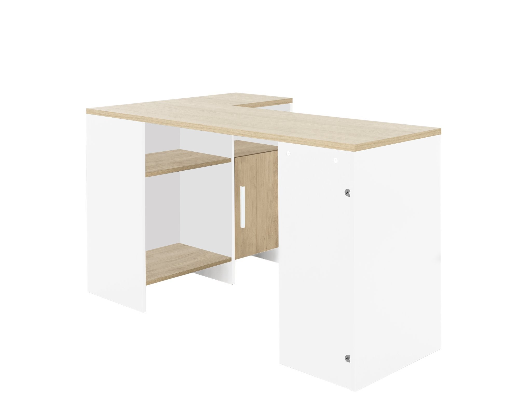 Bureau angle Blanc-Bois LIVERPOOL - 3