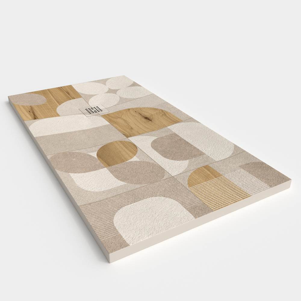 VAROBATH | Piatto doccia 3D 100x160 - Effetto legna WENRA - 2