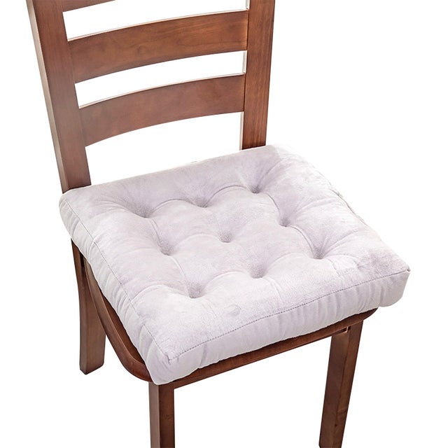 VFDC Coussin De Chaise 45x45cm - Pour Jardin, Cuisine, Salon, Épaisseur 9cm - Gris