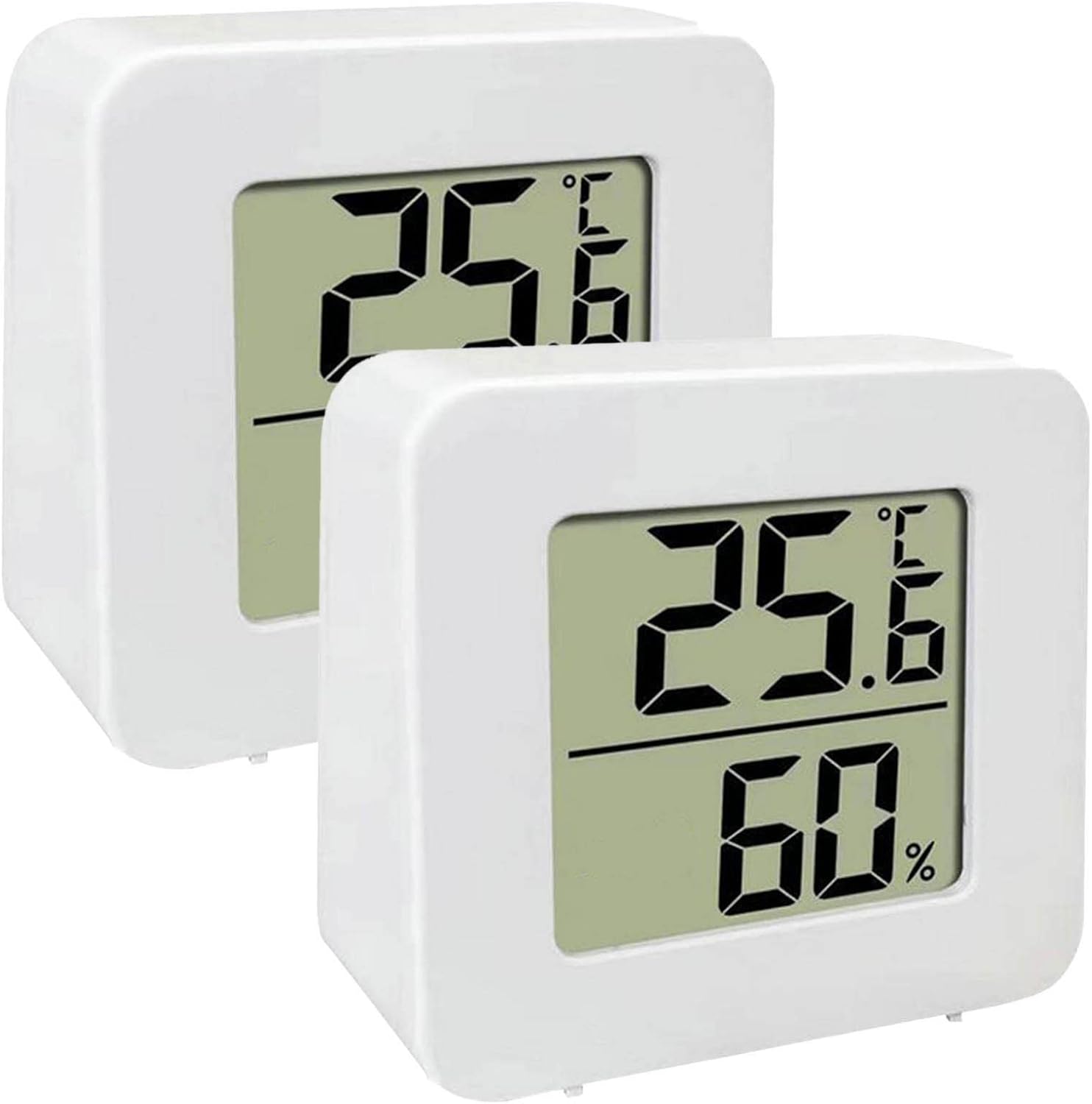 2x Cyfrowy Termometr Higrometr LCD Wysokiej Precyzji - Wskaźnik Komfortu Dom Biuro