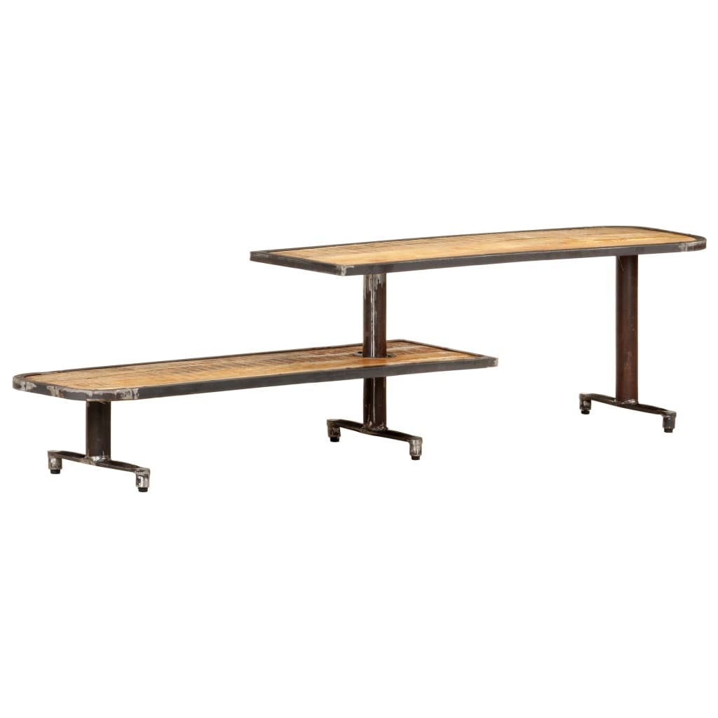 Meuble TV 160x30x40 cm Bois de manguier massif - 2