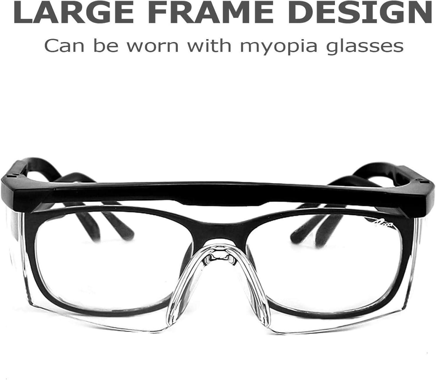 3pcs Lunettes De Protection Anti-Buée et UV Lunettes et Anti-Rayures pour Les lieux de Travail, Construction, Usage Personnel Confortables à Porter - 3