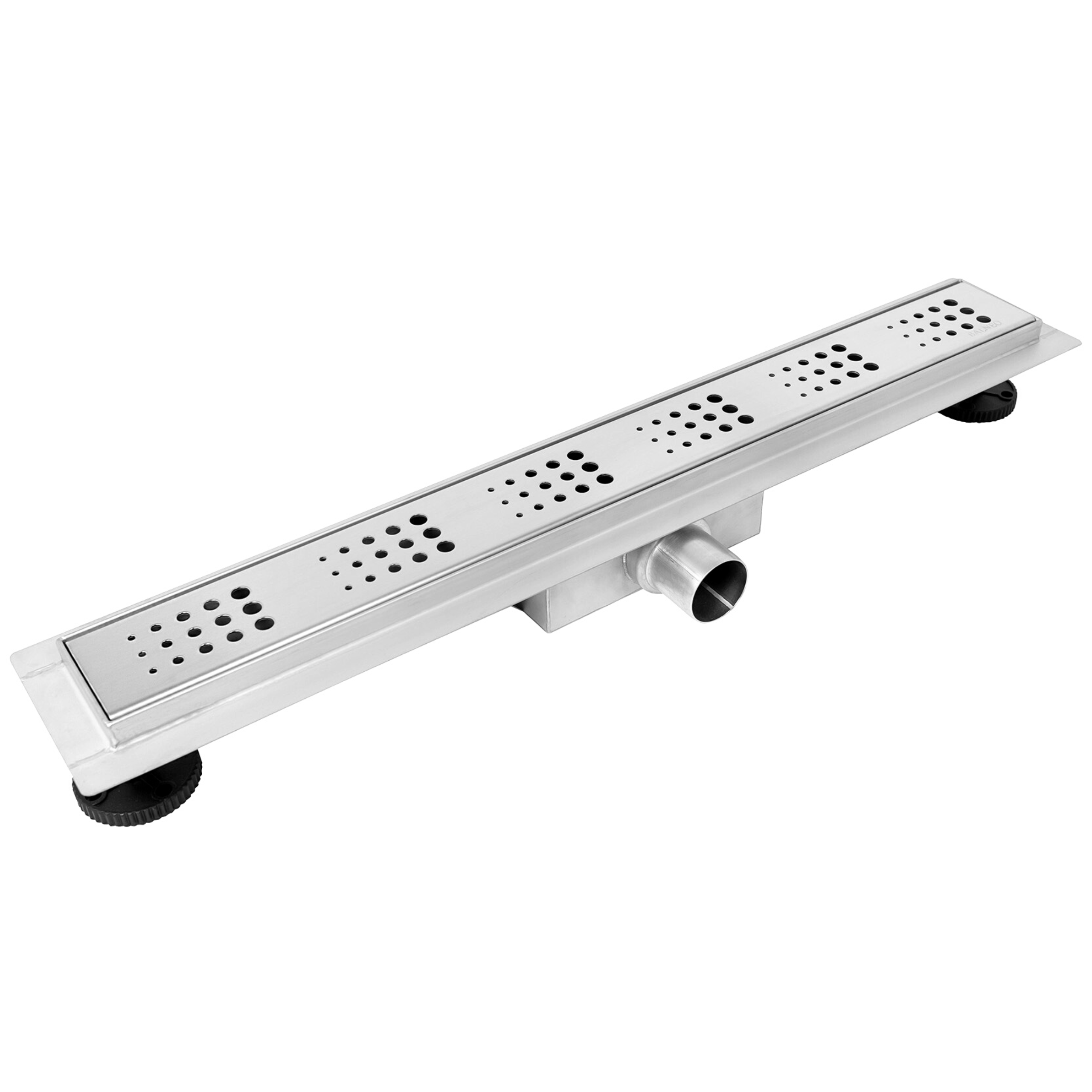 BALNEO - odpływ prysznicowy 70 cm z syfonem Decor Next Drops - odpływ liniowy stal nierdzewna AISI 304 z panelem dekoracyjnym