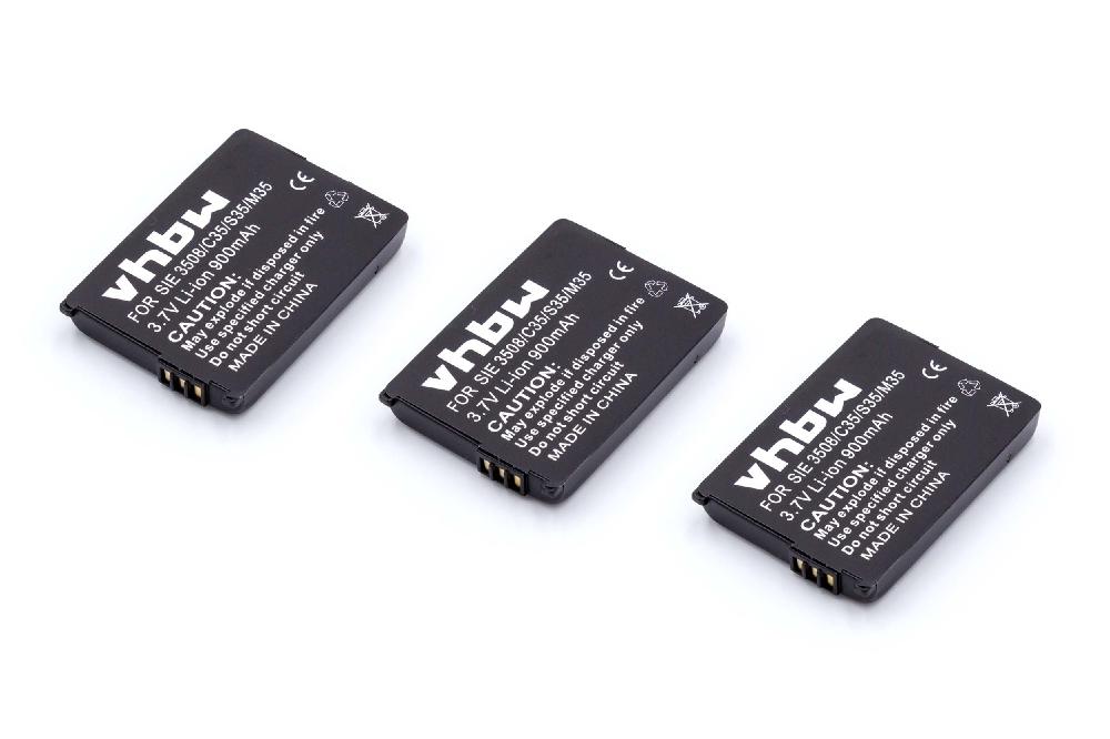Vhbw Batteria Al Litio Per Siemens Gigaset L410 L470 - 250mAh, 3,7V, Ricambio Telefono Fisso