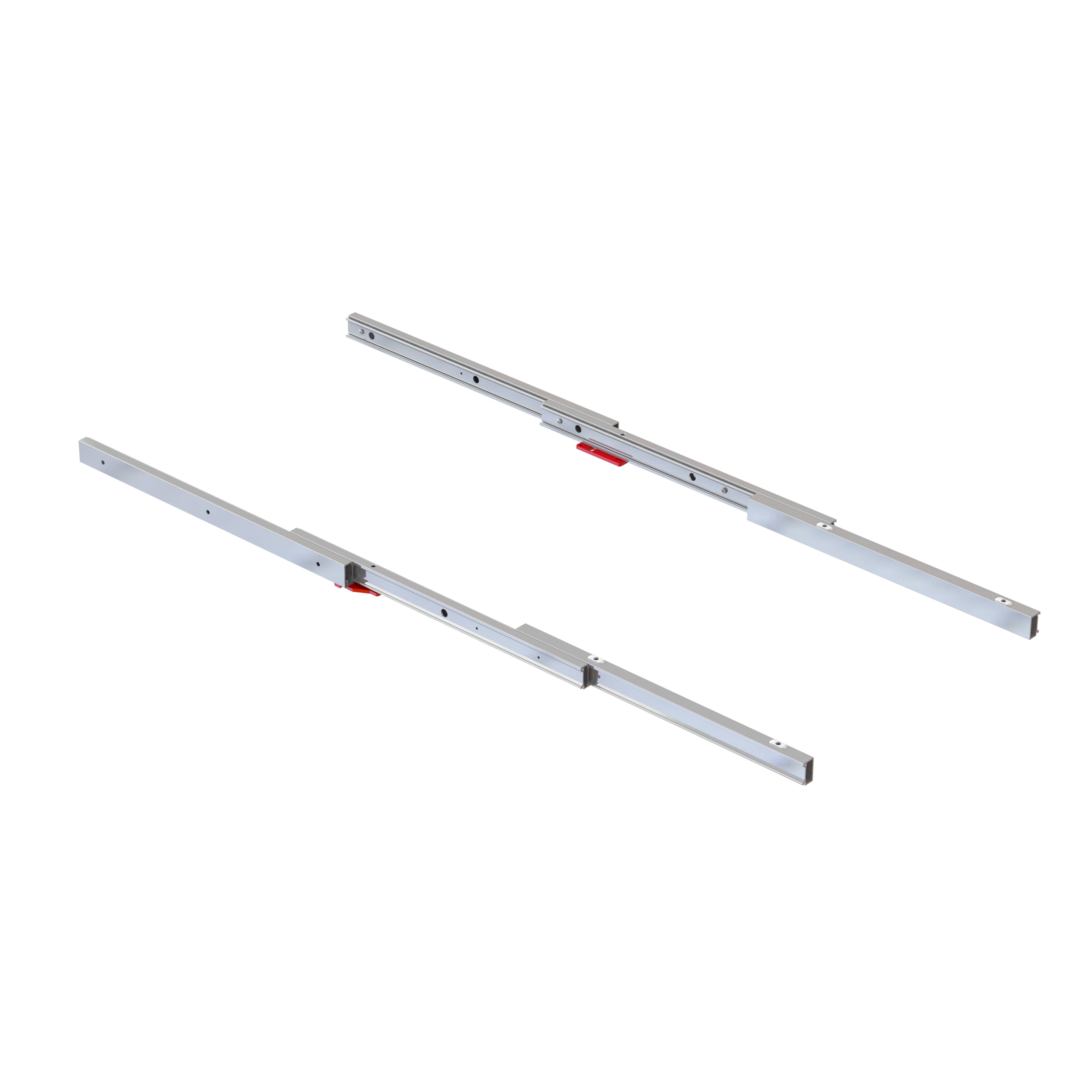 Emuca Prowadnice do stołu Coktail Reverse H35, Aluminium, Anodowany szampański