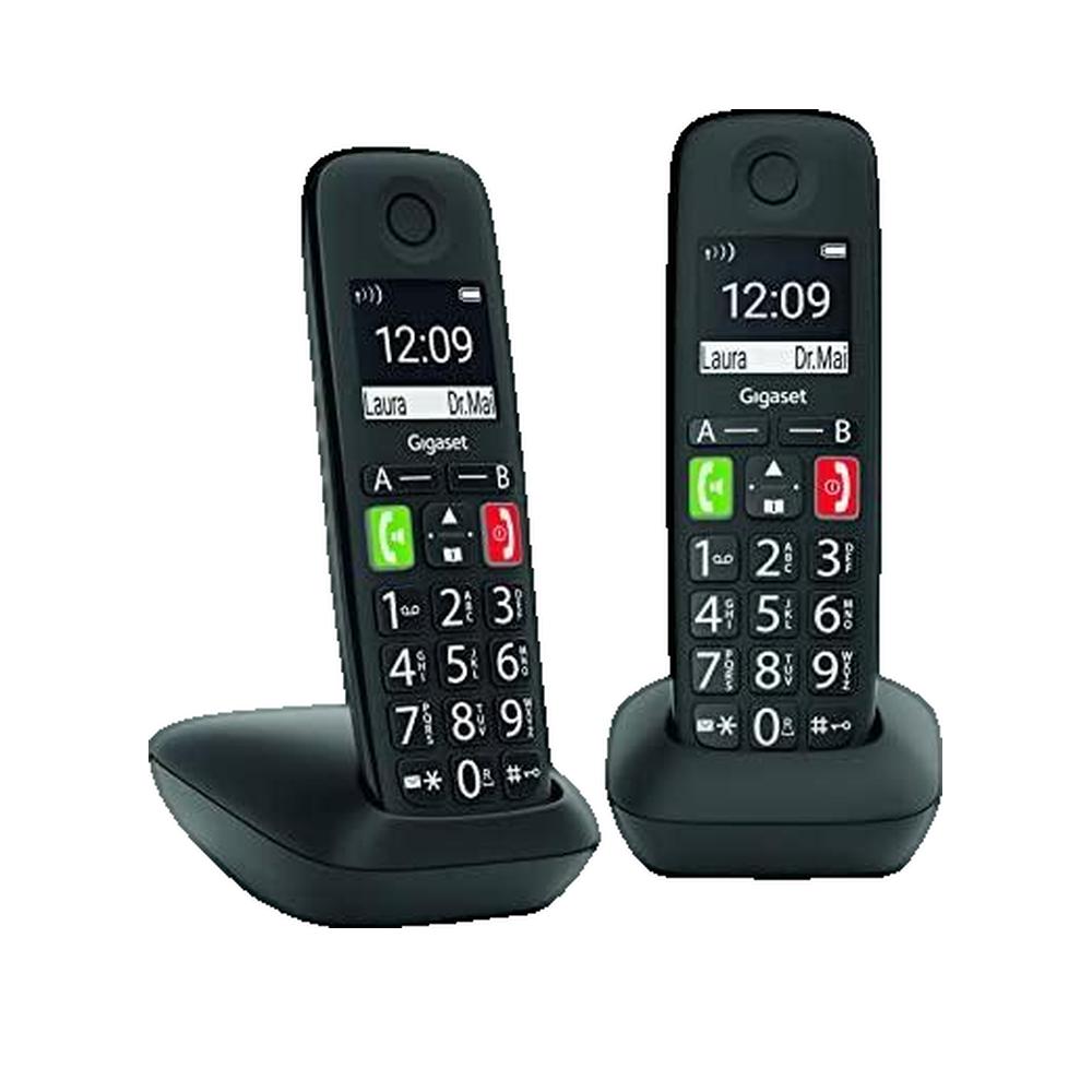 Gigaset E290 Duo Pack de Teléfonos Inalámbricos DECT Negros - Imagen 3